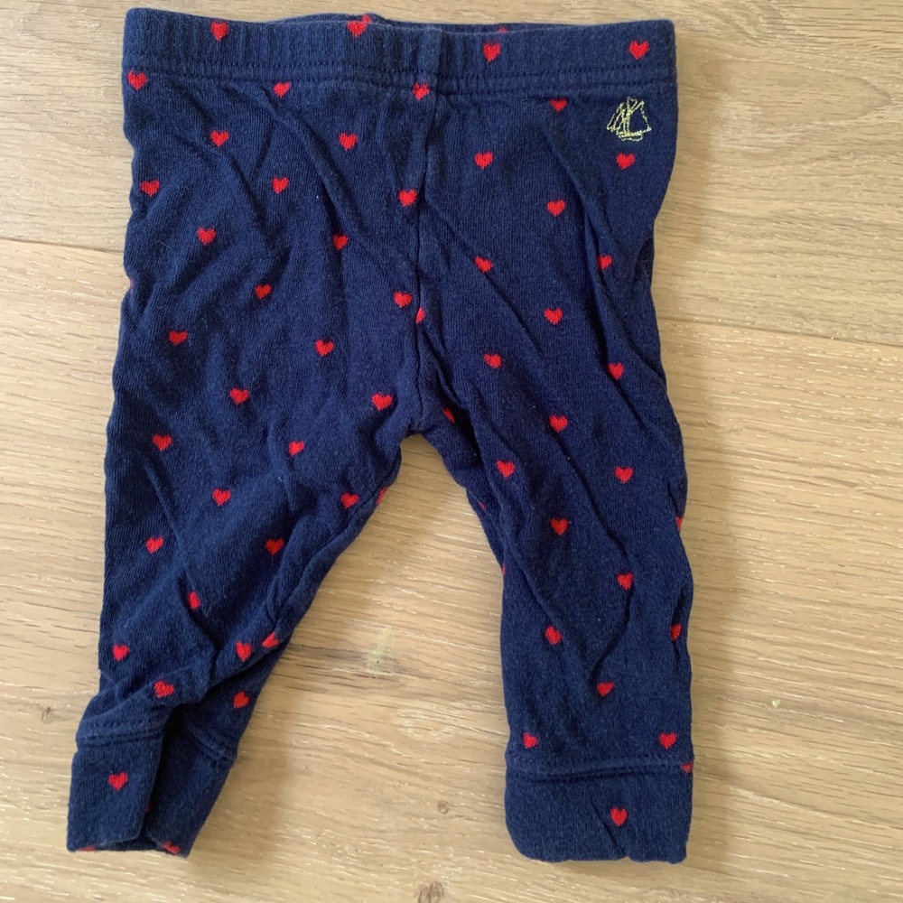Petit Bateau heart Leggings 3M